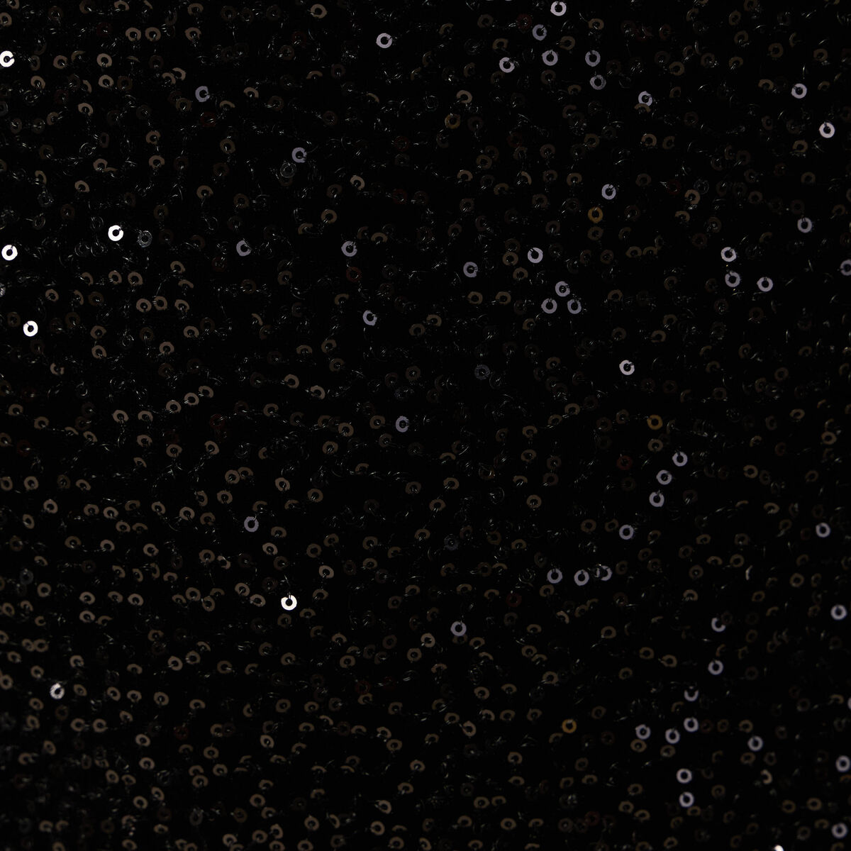 Jupe droite velours sequins noir femme