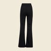 Jeans flare à pont denim noir femme