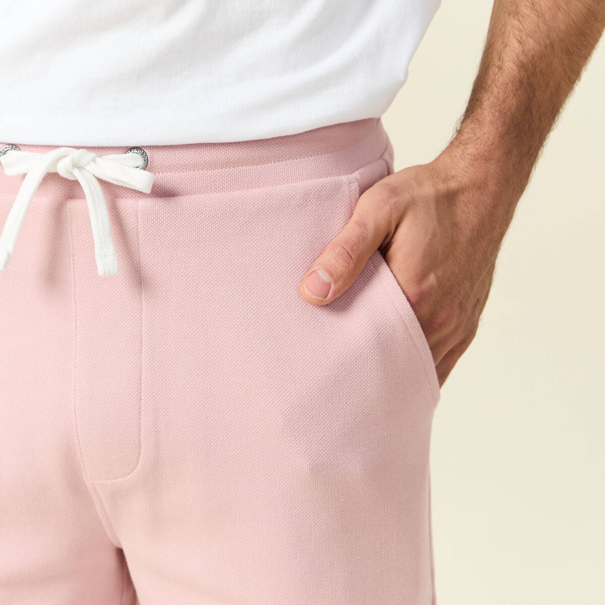 Bermuda rose pastel homme