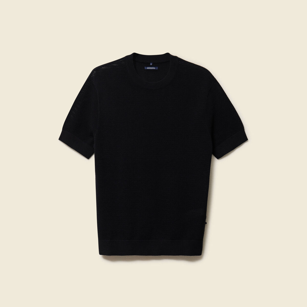 T-shirt en coton manches courtes noir homme