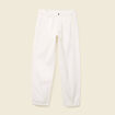 Chino droit longueur 32 en coton denim blanc homme