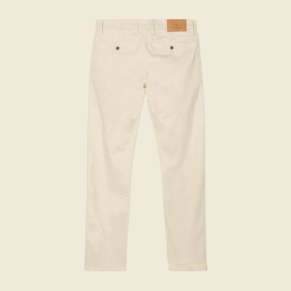 Pantalon chino slim beige homme