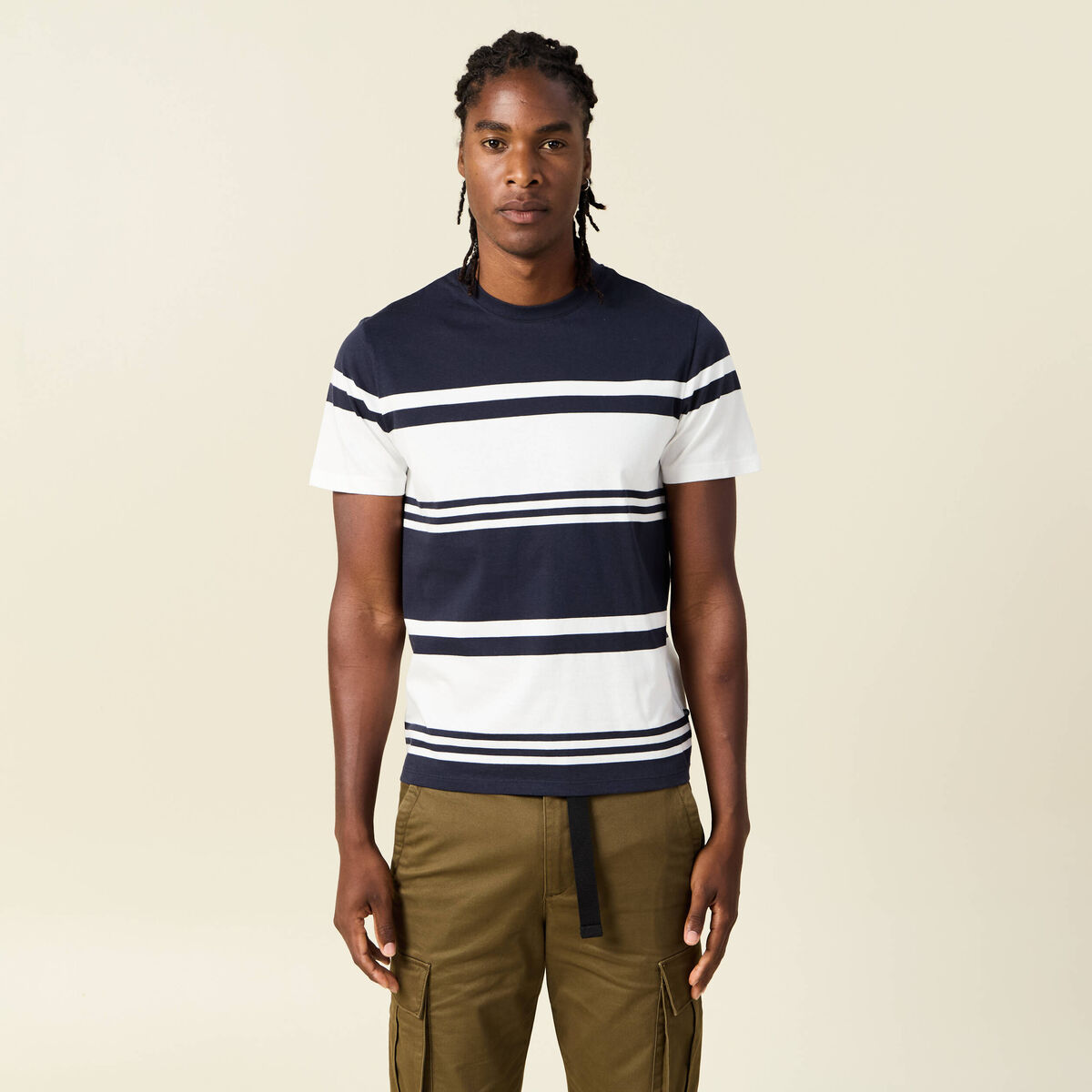 T-shirt éco-responsable ecru homme
