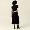 Robe longue droite noir femme