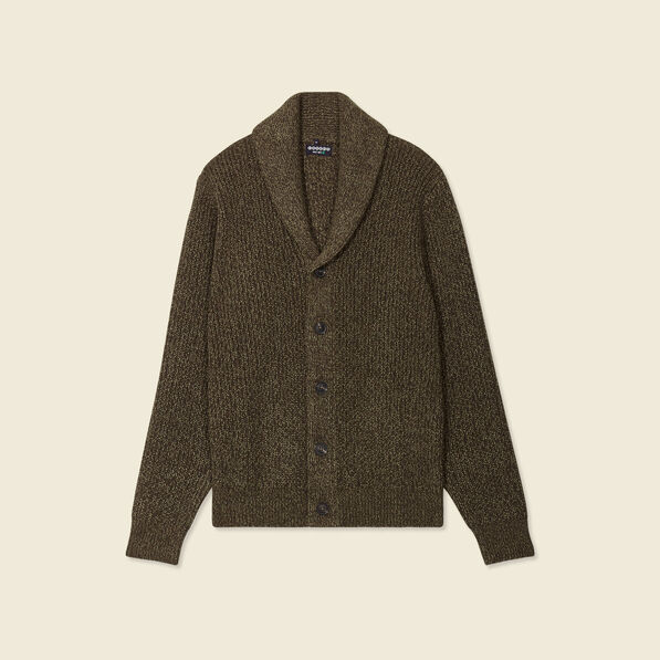 Gilet manches longues marron homme