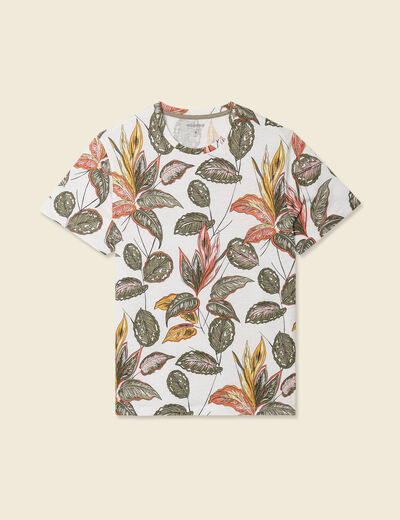 T-shirt manches courtes blanc homme