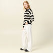 Pull manches longues noir femme