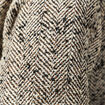 Manteau oversize col montant gris fonc&eacute; femme