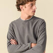 T-shirt manches longues gris fonc&eacute; homme