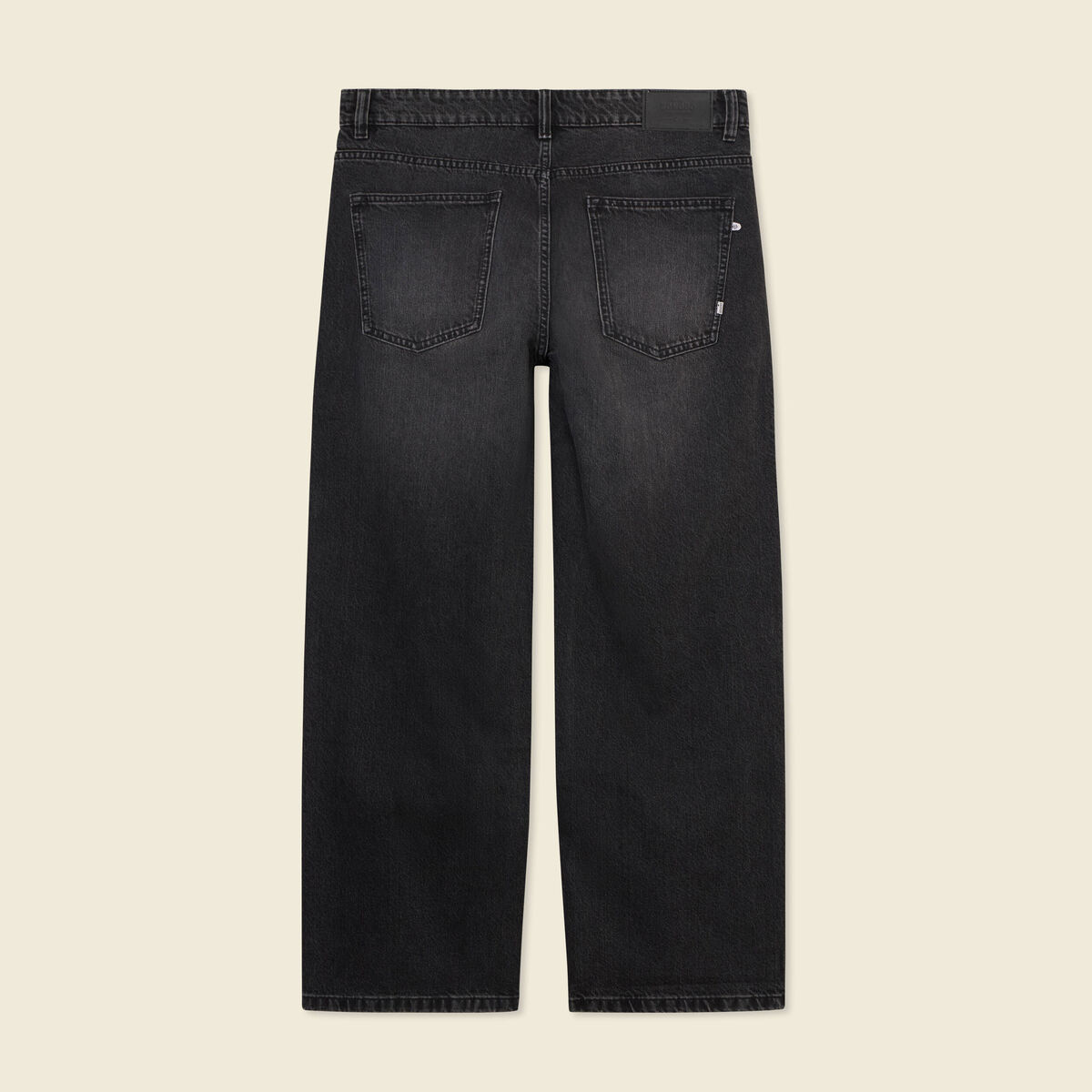 Jeans large 5 poches denim snow noir homme
