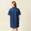 Robe jeans manches courtes denim stone femme