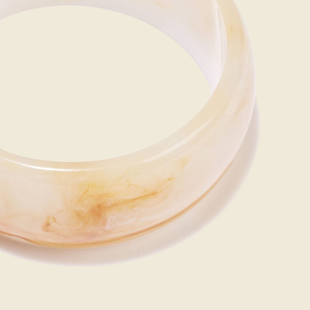 Bracelet manchette ecru femme