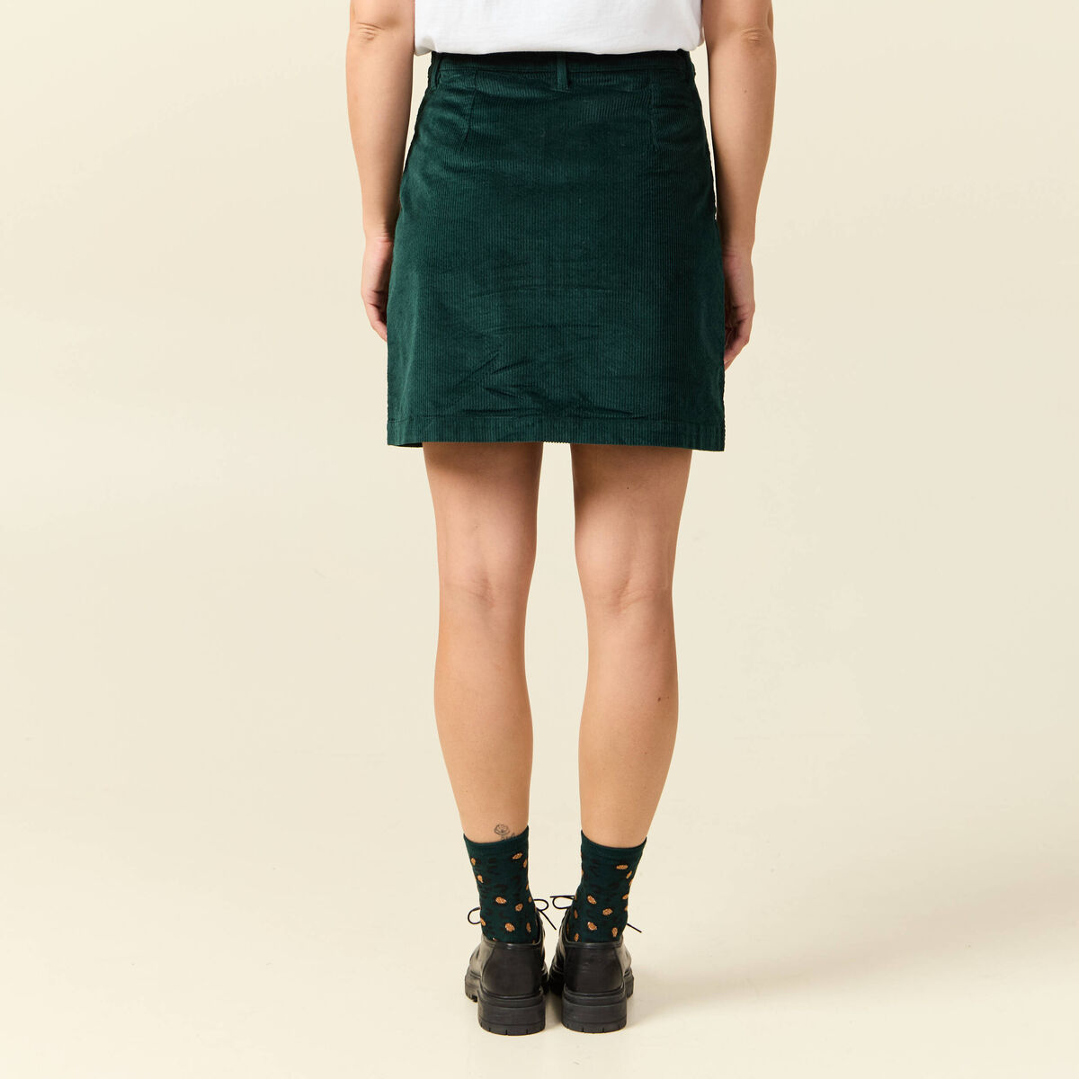Jupe vert fonc&eacute; femme