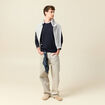 T-shirt manches longues bleu marine homme