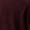 Pull droit manches longues bordeaux homme