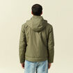 Blouson capuche doublure vert kaki homme