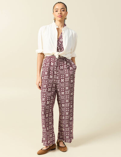 Combinaison salopette sans manches bordeaux femme