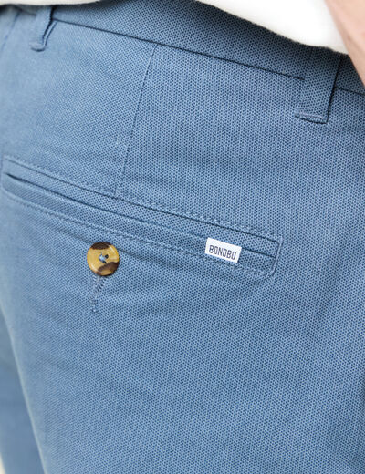 Pantalon chino slim bleu foncé homme