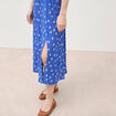 Robe longue bleu roi femme