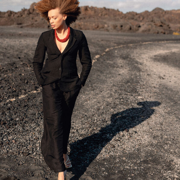 veste blazer manches longues noir femme Veste blazer manches longues noir femme
