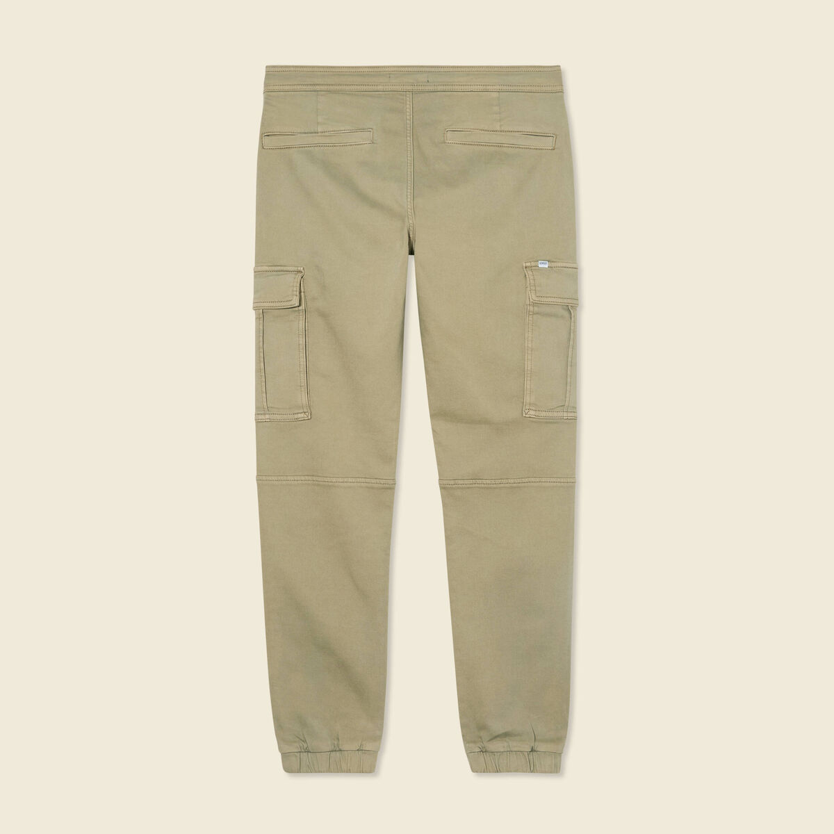 Pantalon battle bas resserré vert kaki homme
