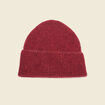 Bonnet fabriqu&eacute; en France rouge fonc&eacute; femme