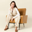 Veston éco-responsable sable femme