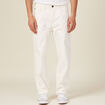 Jeans relaxed 5 poches denim blanc homme