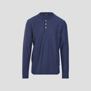 t shirt manches longues bleu marine homme T-shirt manches longues bleu marine homme