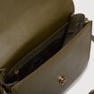 Sac &agrave; rabat en bandouli&egrave;re vert olive femme