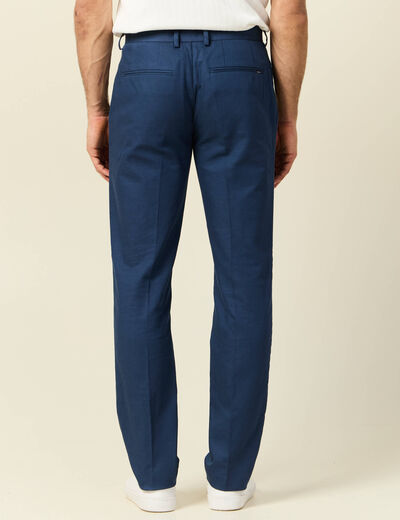 Pantalon chino bleu foncé homme