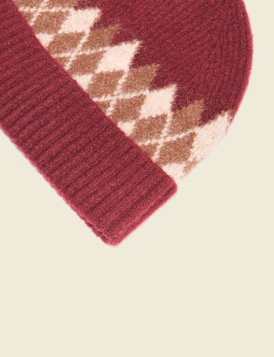Bonnet bordeaux femme