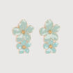 Boucles d'oreilles vert pastel femme