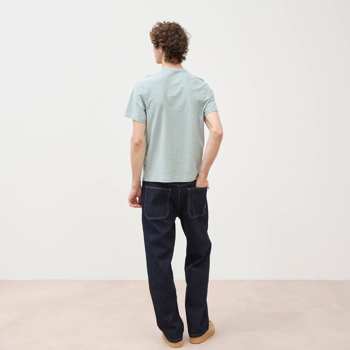 T-shirt manches courtes vert clair homme