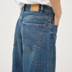 Jeans barrel taille standard bleu femme
