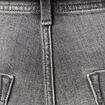 Pantalon mom taille haute 7/8&egrave;me denim denim gris femme