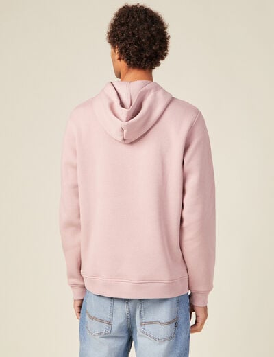 Sweat manches longues vieux rose homme