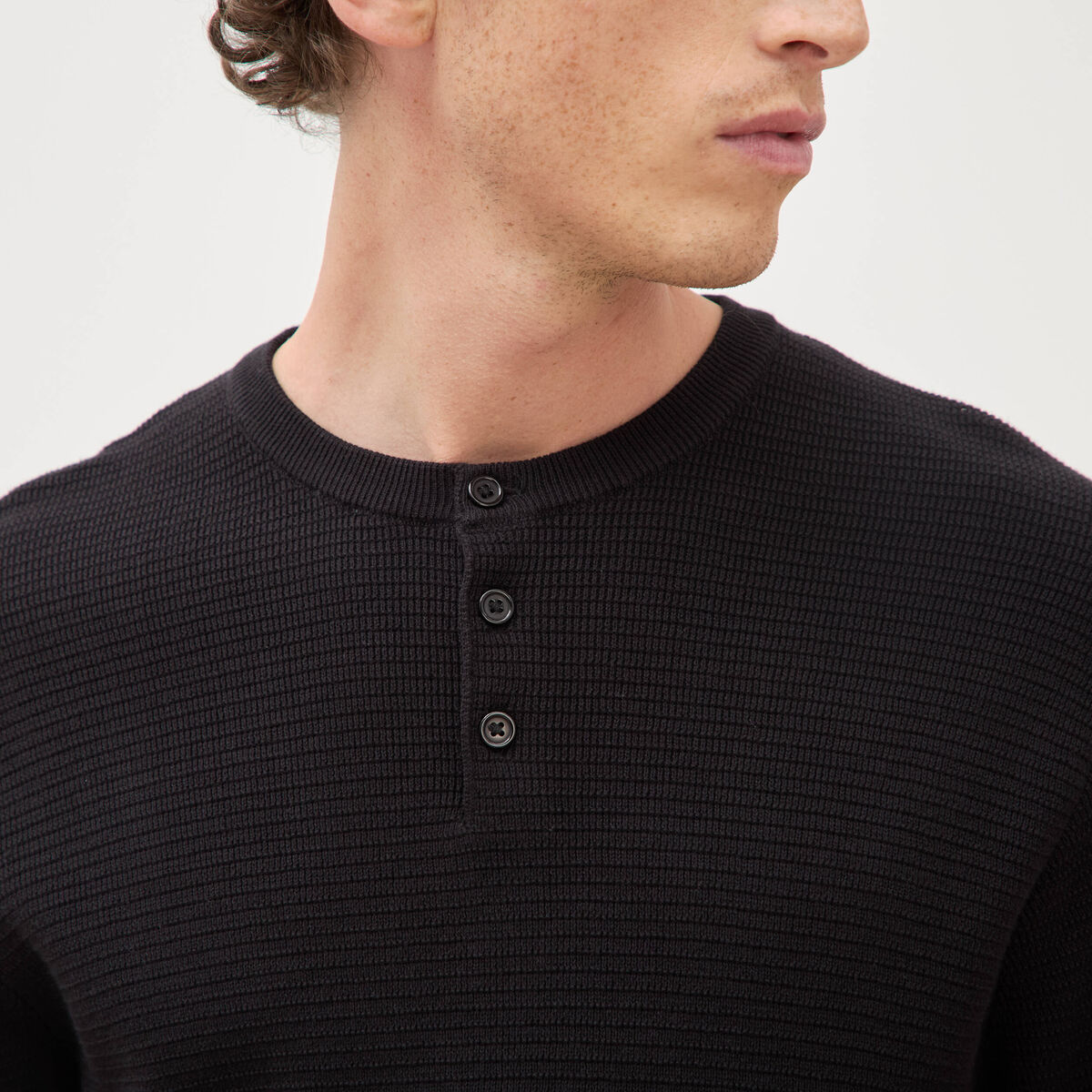 T-shirt en coton manches courtes noir homme