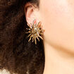 Boucles d'oreilles couleur or femme