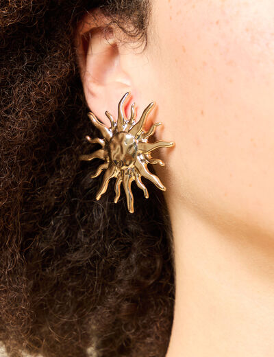 Boucles d'oreilles couleur or femme