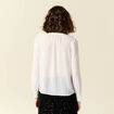 Blouse manches longues blanc femme