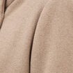 Caban oversize court &agrave; capuche beige femme