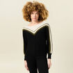 Pull manches longues ecru femme