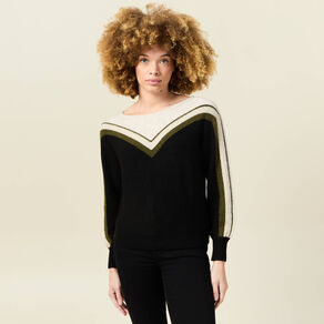Pull manches longues ecru femme