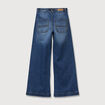 Jeans large taille haute denim stone femme