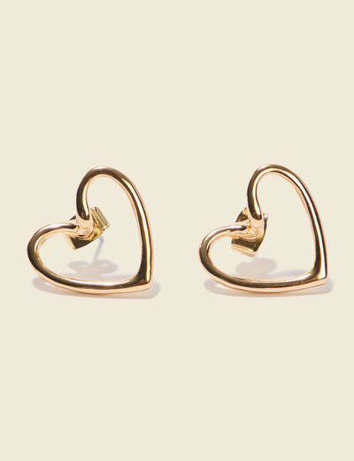 Boucles d'oreilles couleur or femme