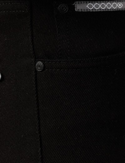 Jeans straight denim noir homme