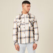 Surchemise manches longues camel homme