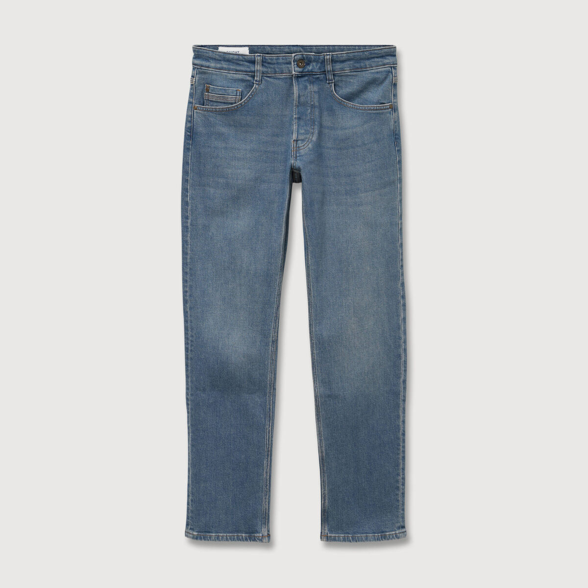 Jeans straight longueur 32 denim double stone homme