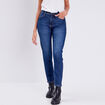 Jeans regular denim brut femme